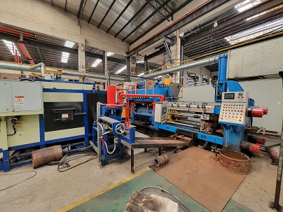 Aluminum U profile extrusion line at our factory.jpg