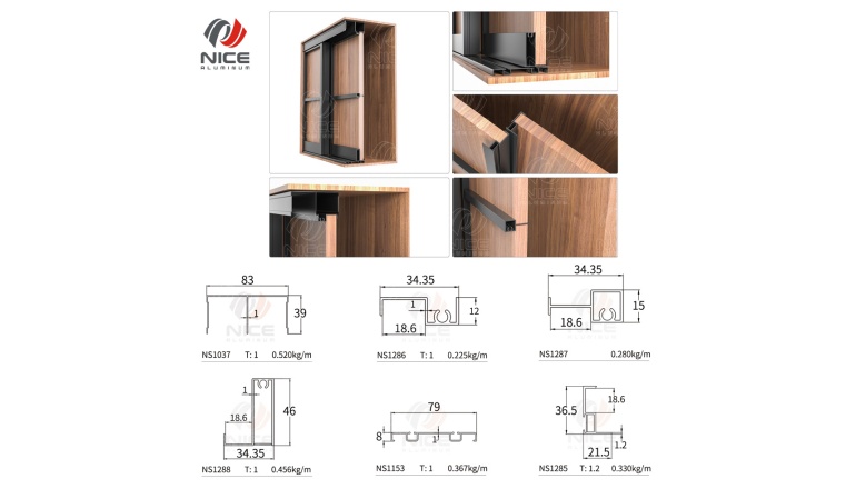 black-anodized-aluminum-wardrobe-door-profile
