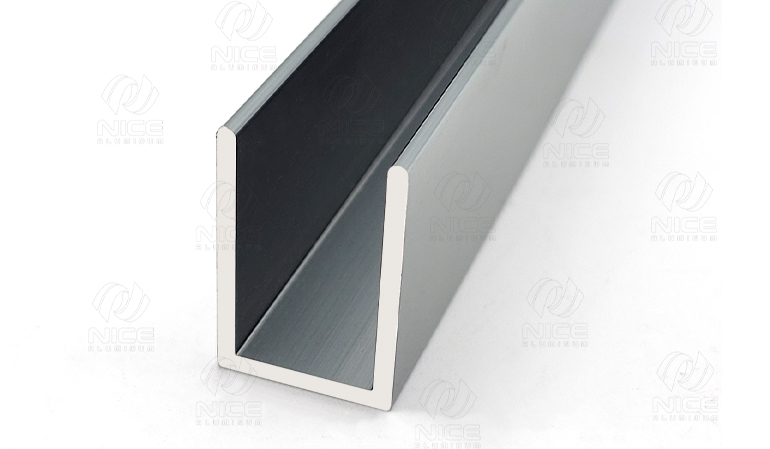 aluminum u channel for exterior glass fence with corrosion resistance