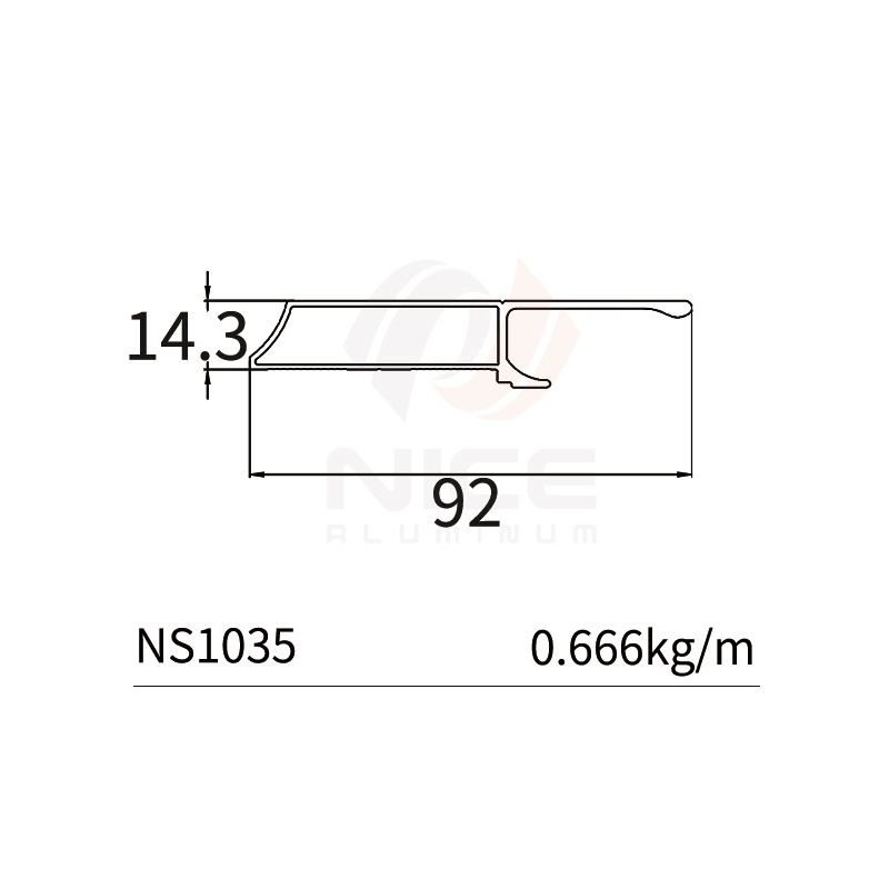 NICE NS1035 45mm Profile