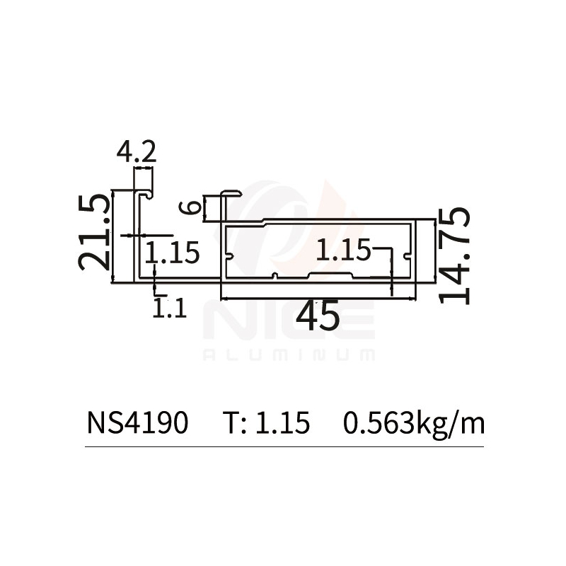 NICE NS4190 45mm Profile