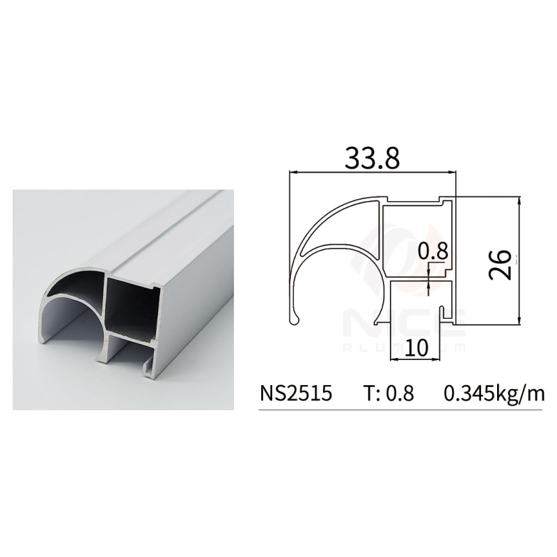 NICE NS2515 Wardrobe Door Profile 1 System