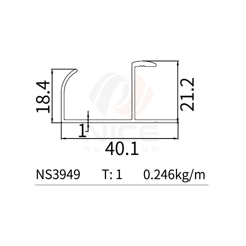 NICE NS3949 H Profile