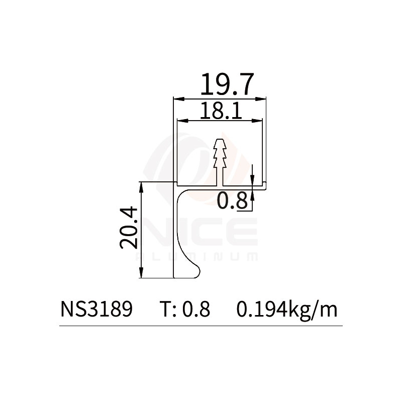 NICE NS3189 L Profile