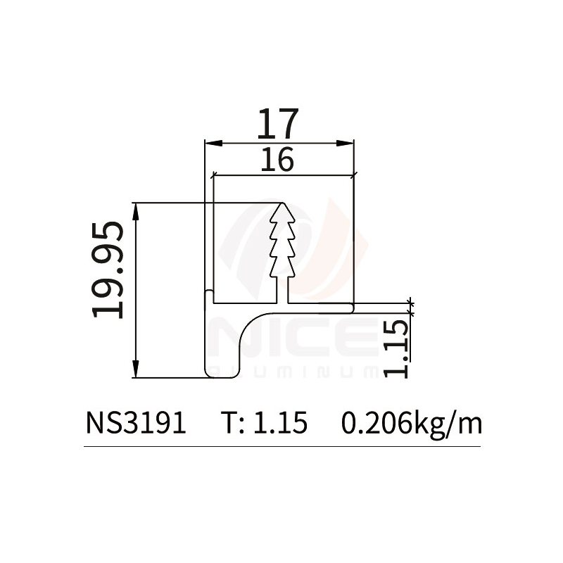NICE NS3191 L Profile