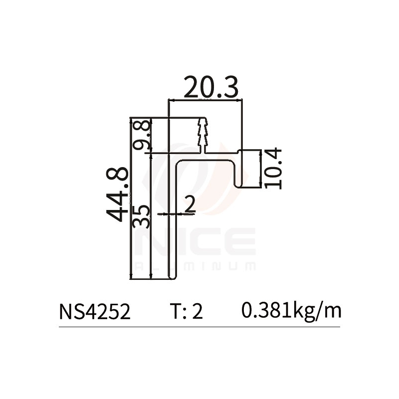 NICE NS4252 L Profile