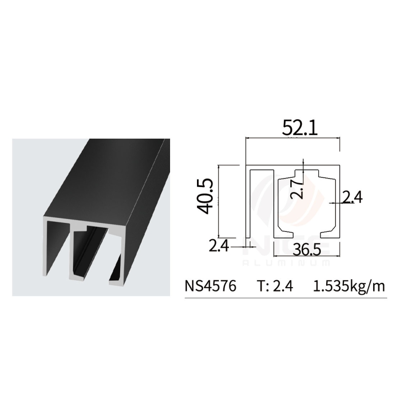NICE NS4576 Sliding Door Track