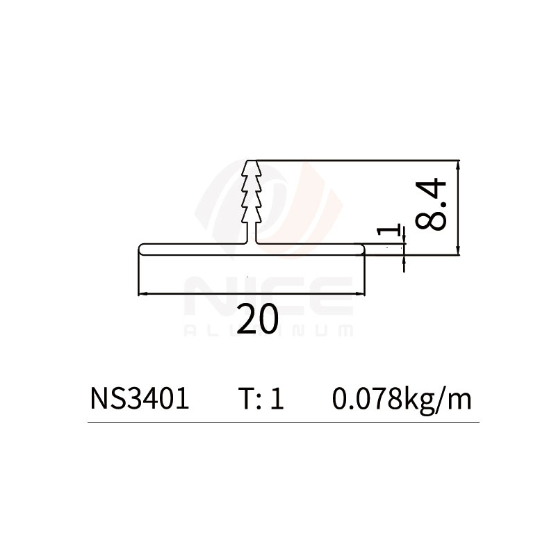 NICE NS3401 Trim Strip