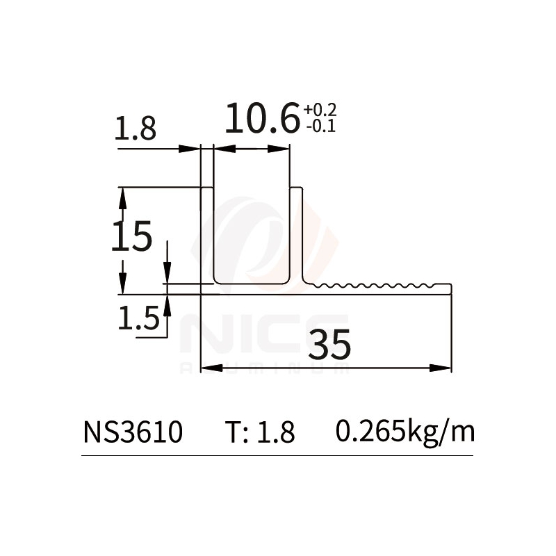 NICE NS3610 U Profile